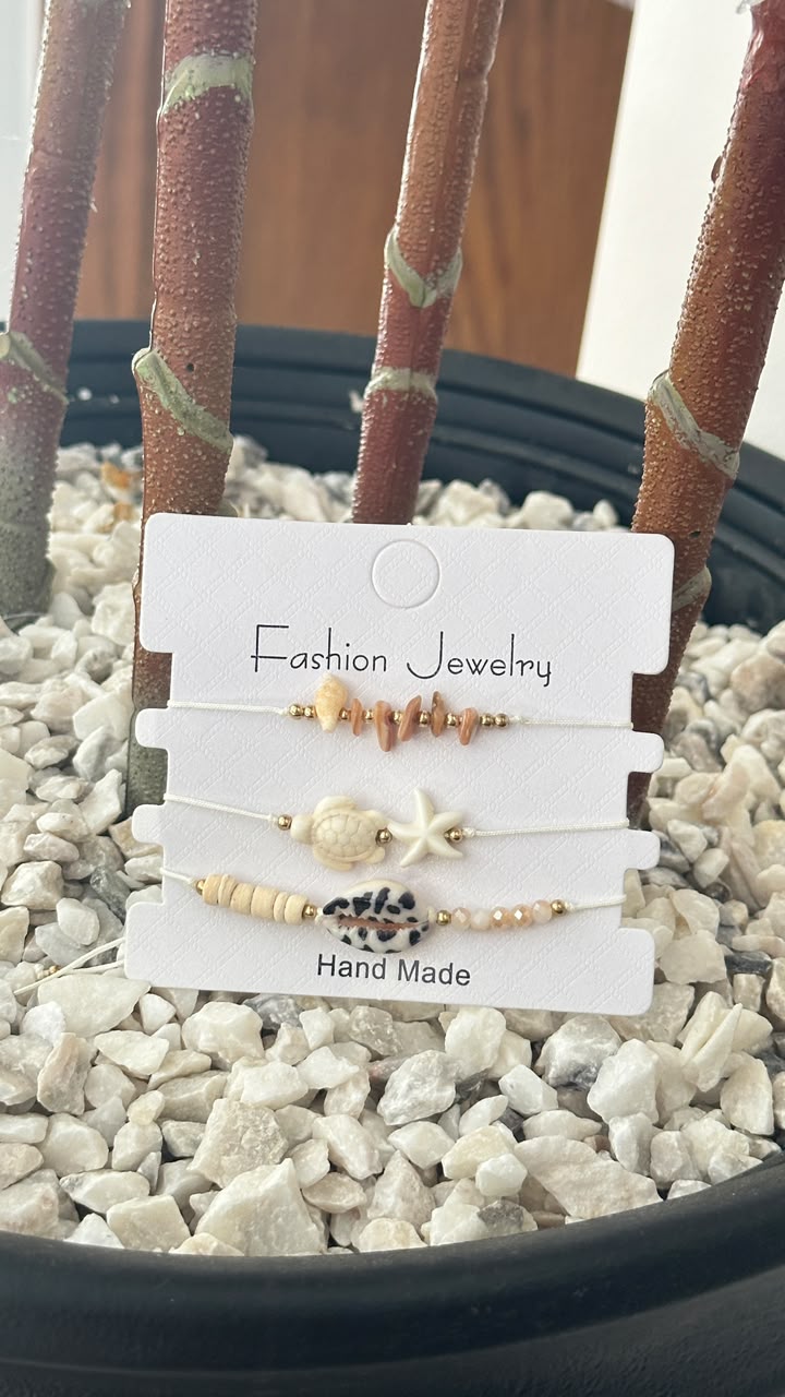 Ensemble de 3 Bracelets Bohème – Collection Océan🌊